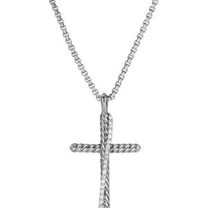 AUTHENTIC  David Y. Cross Necklace with Diamonds